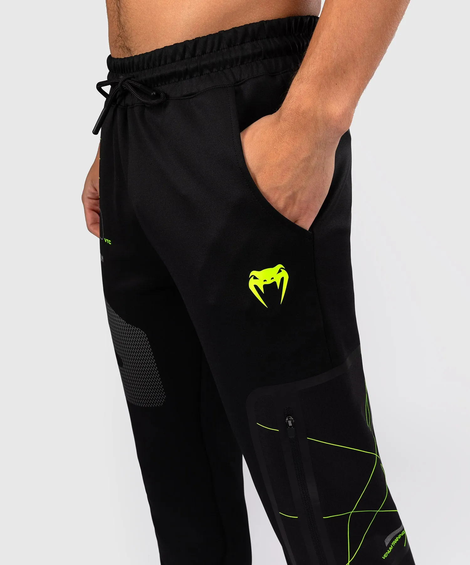 Venum Training Camp 4.0 Joggers - Nero/Neon Green