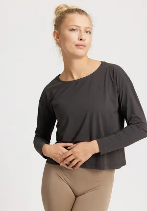 Vigga Tee Loose Shirt - almost black