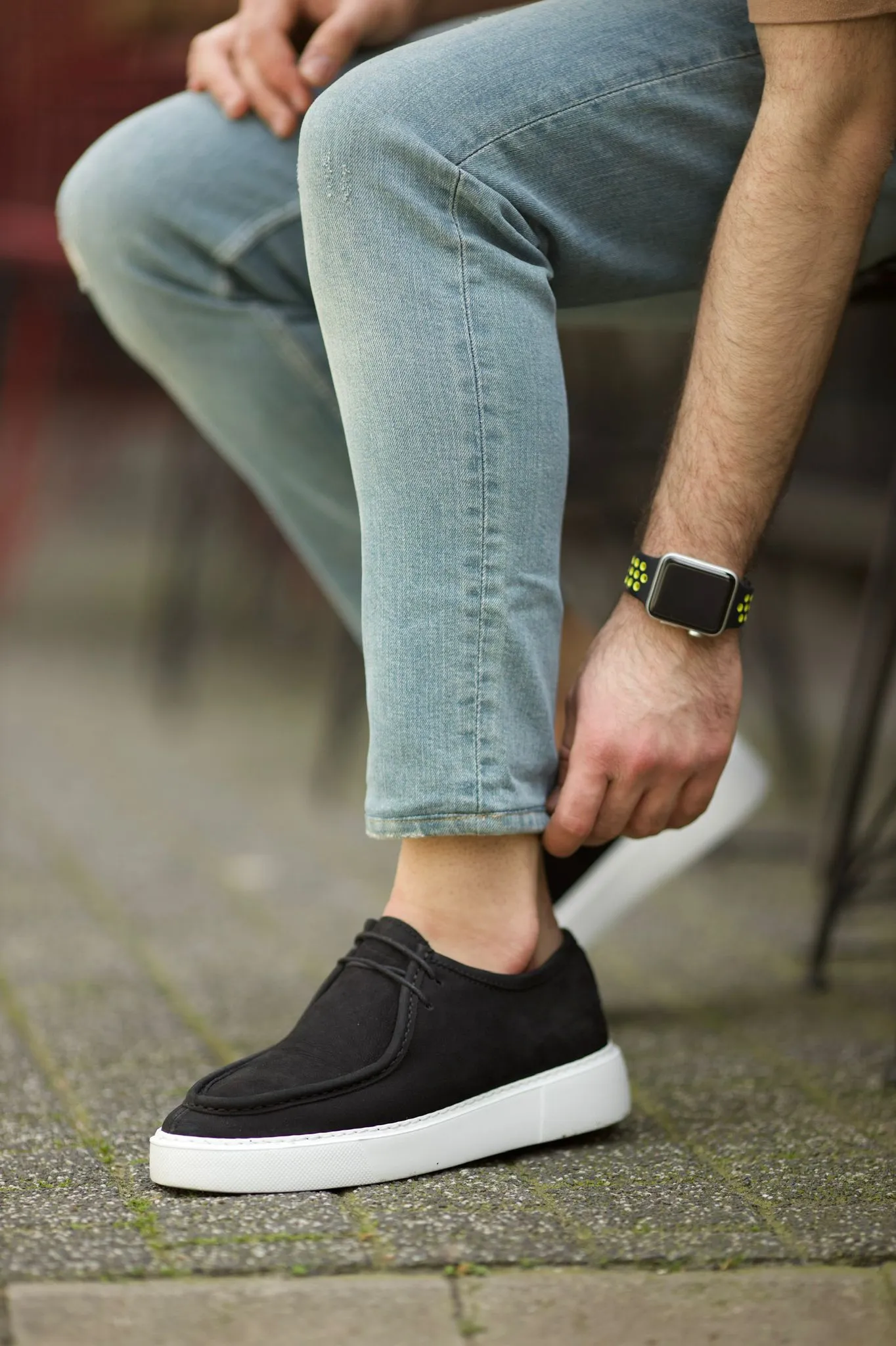 Vince Eva Sole Lace Detail Casual Black Sneakers