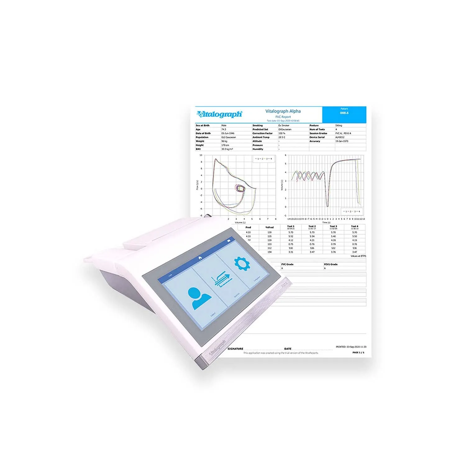 Vitalograph Alpha Spirometer
