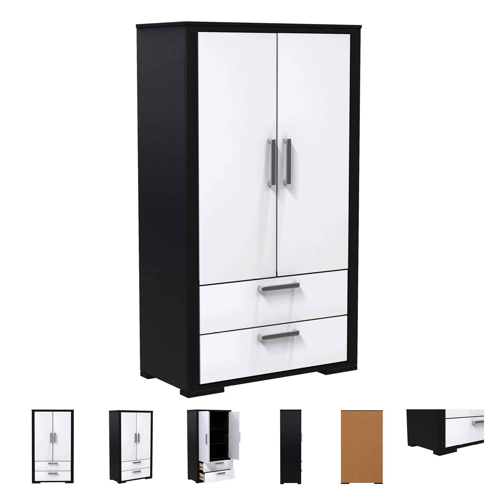 Wardrobe Karlstad - Java and white