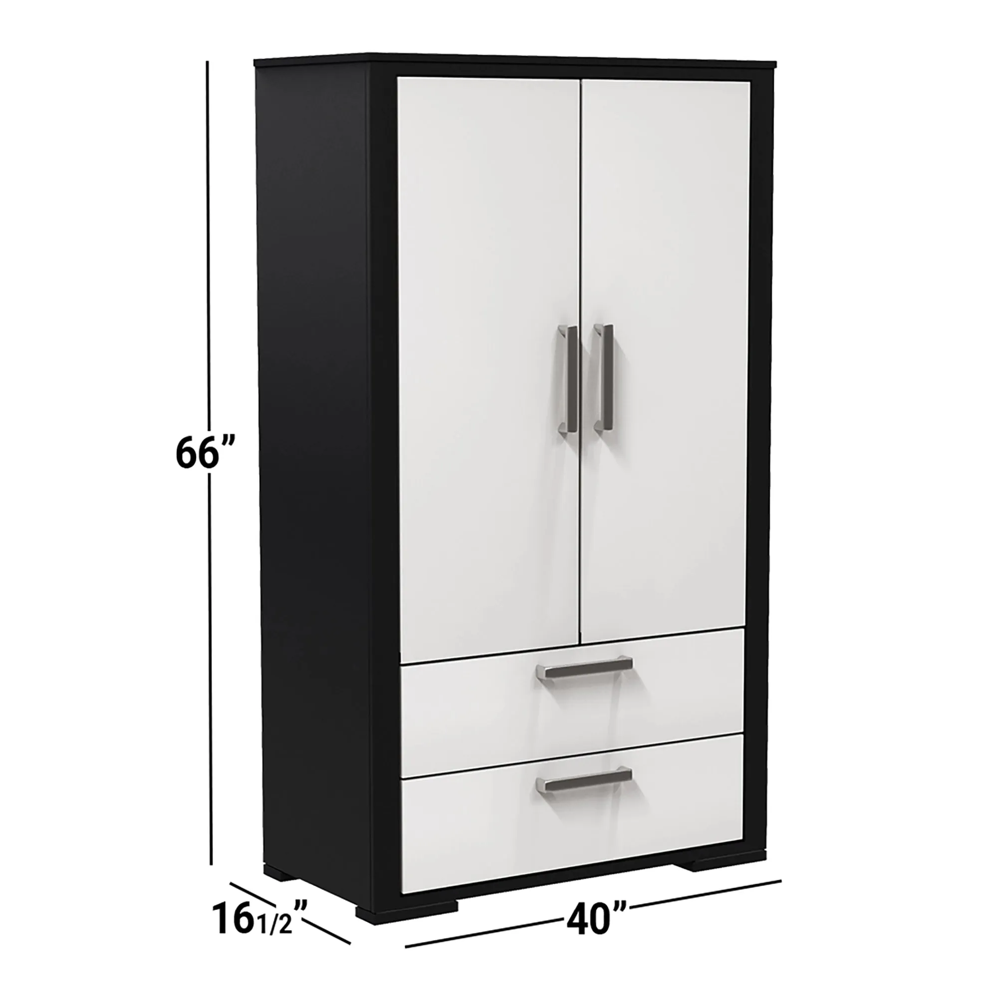 Wardrobe Karlstad - Java and white