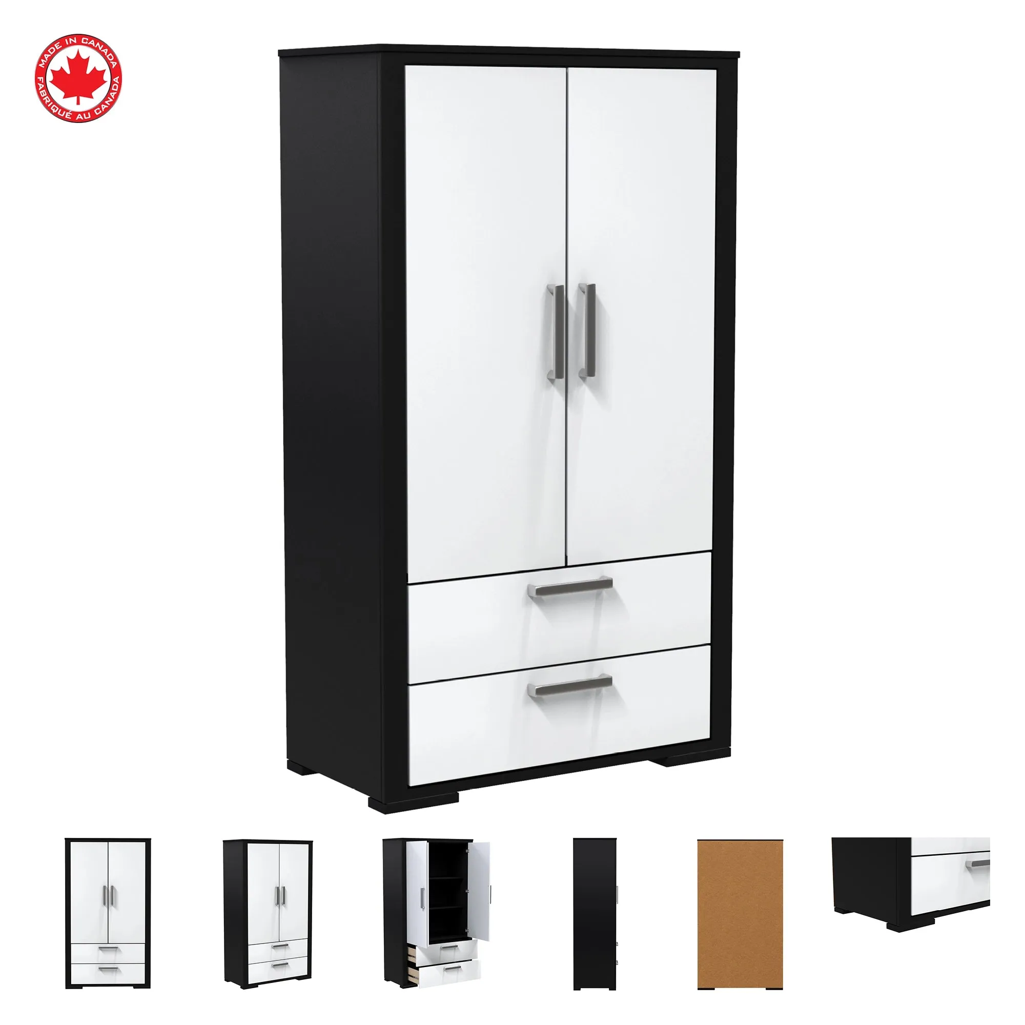 Wardrobe Karlstad - Java and white