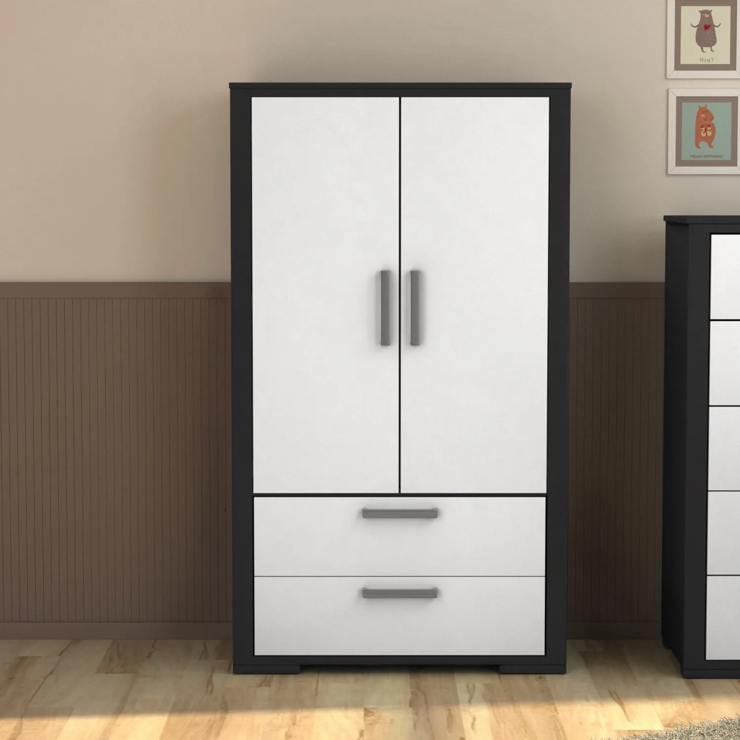 Wardrobe Karlstad - Java and white