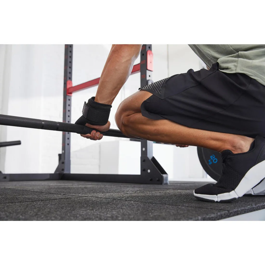 Weight Training Lifting Strap With Wrist Support - Black