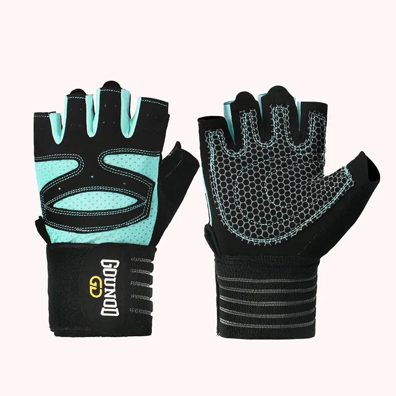 Weightlifting Gloves with Wristband Support
