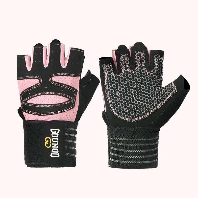 Weightlifting Gloves with Wristband Support