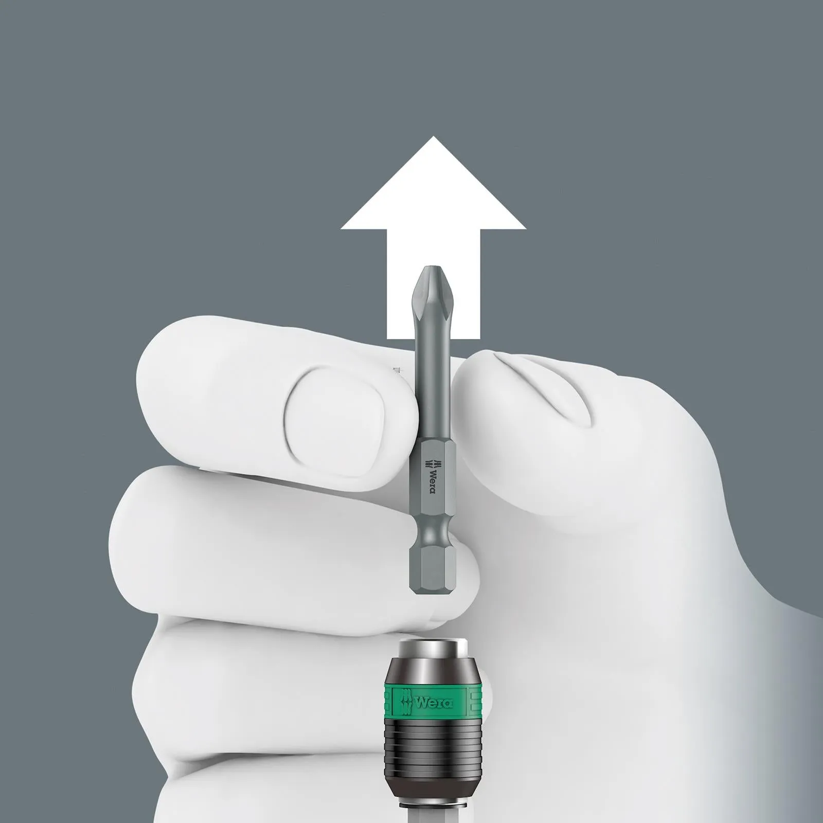 Wera Bit Holder Rapidaptor Free Running for Torque Screwdrivers with Pistol Handle 899/4/1 F