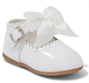 White Kylie Bow Shoes