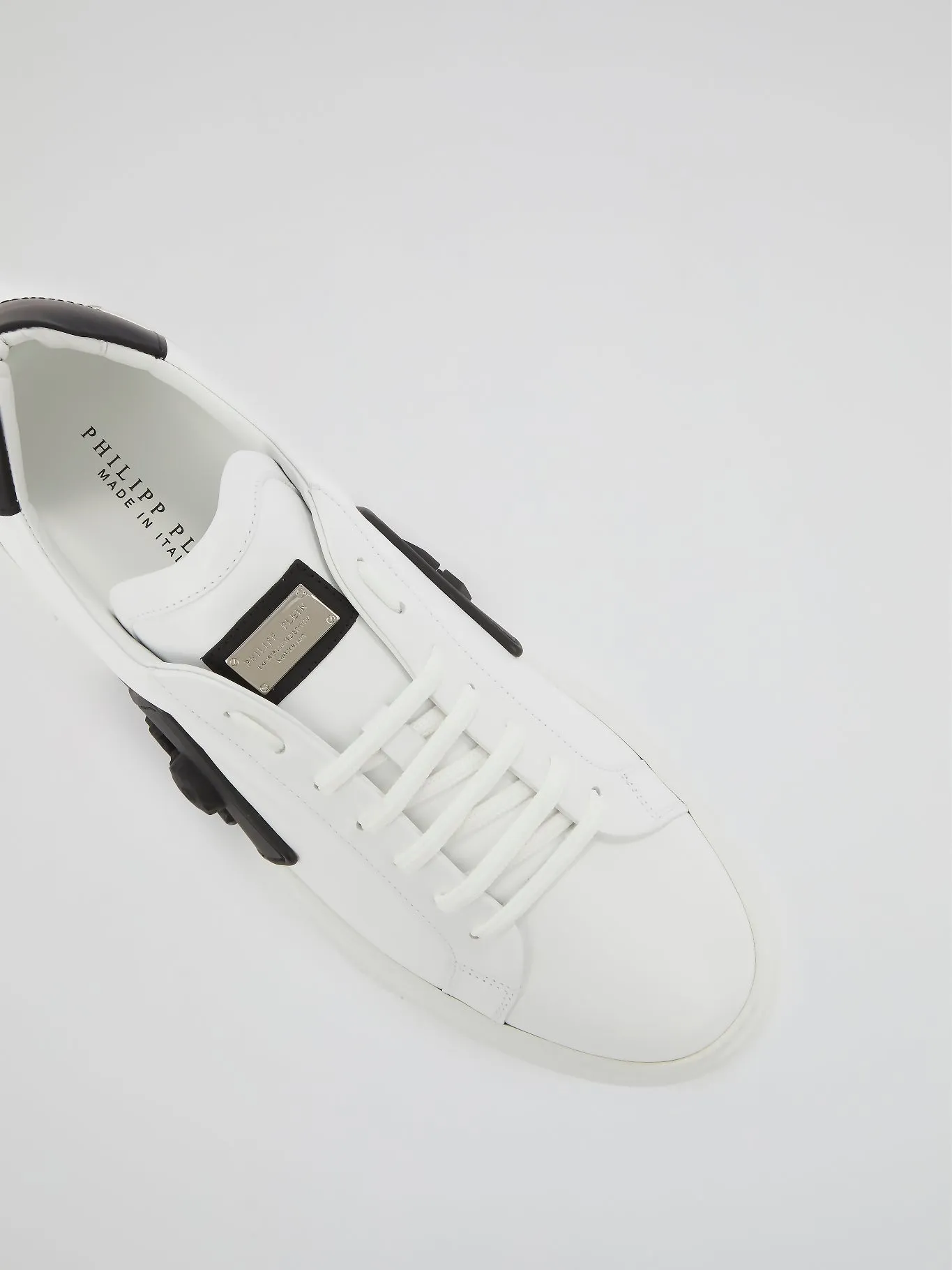White Phantom Kicks Leather Sneakers