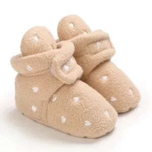 Winter Baby Boots - White Heart