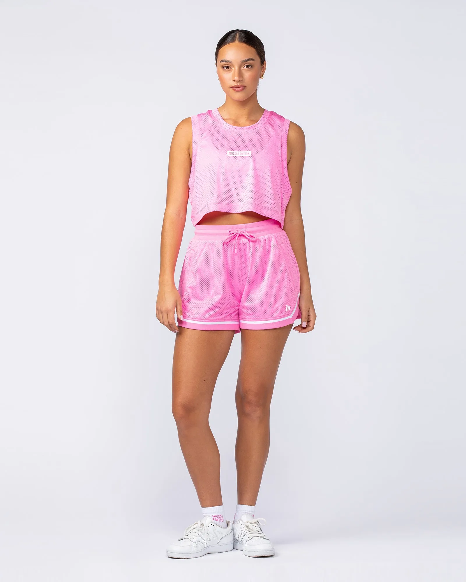 Womens 3" Basketball Shorts - Hollywood Pink