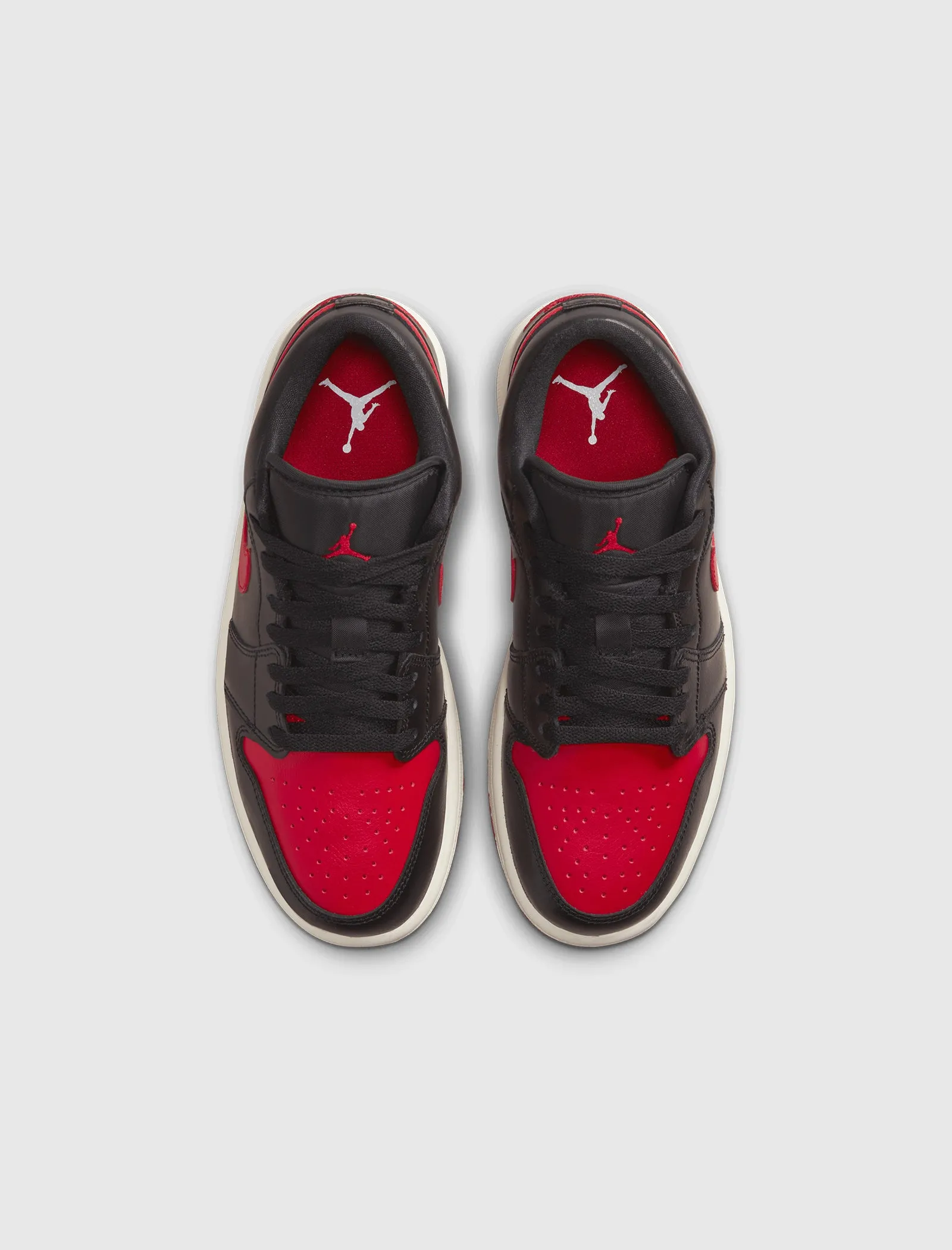 WOMEN'S AIR JORDAN 1 LOW "BRED/SAIL"