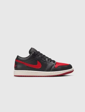 WOMEN'S AIR JORDAN 1 LOW "BRED/SAIL"