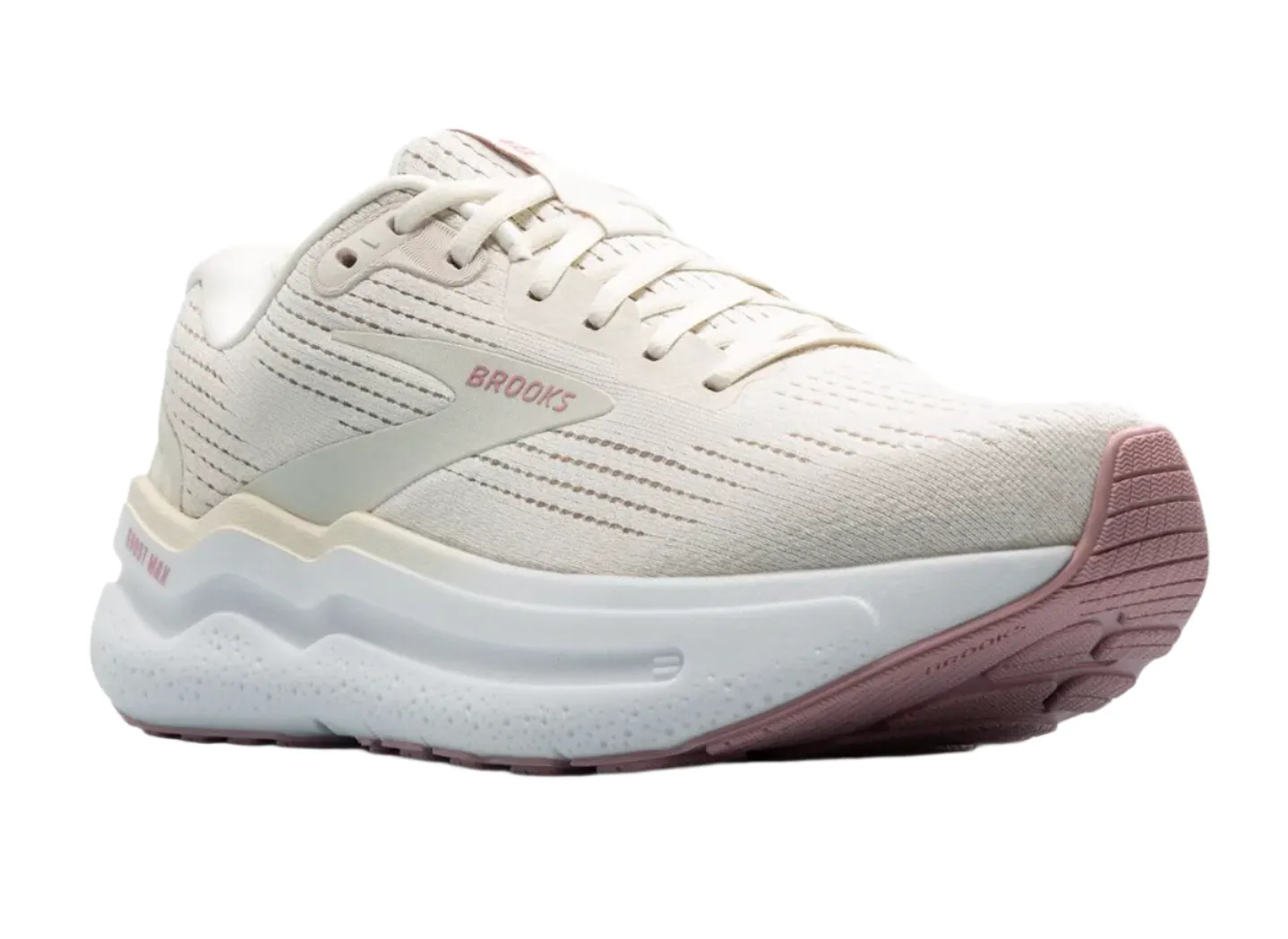 WOMEN'S BROOKS GHOST MAX 2 | COCONUT MILK / GRAY / ZEPHYR