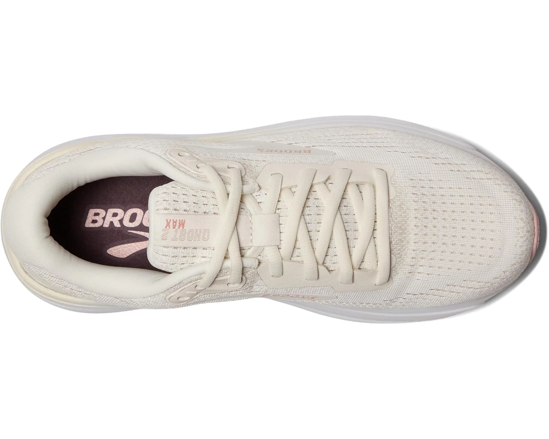 WOMEN'S BROOKS GHOST MAX 2 | COCONUT MILK / GRAY / ZEPHYR