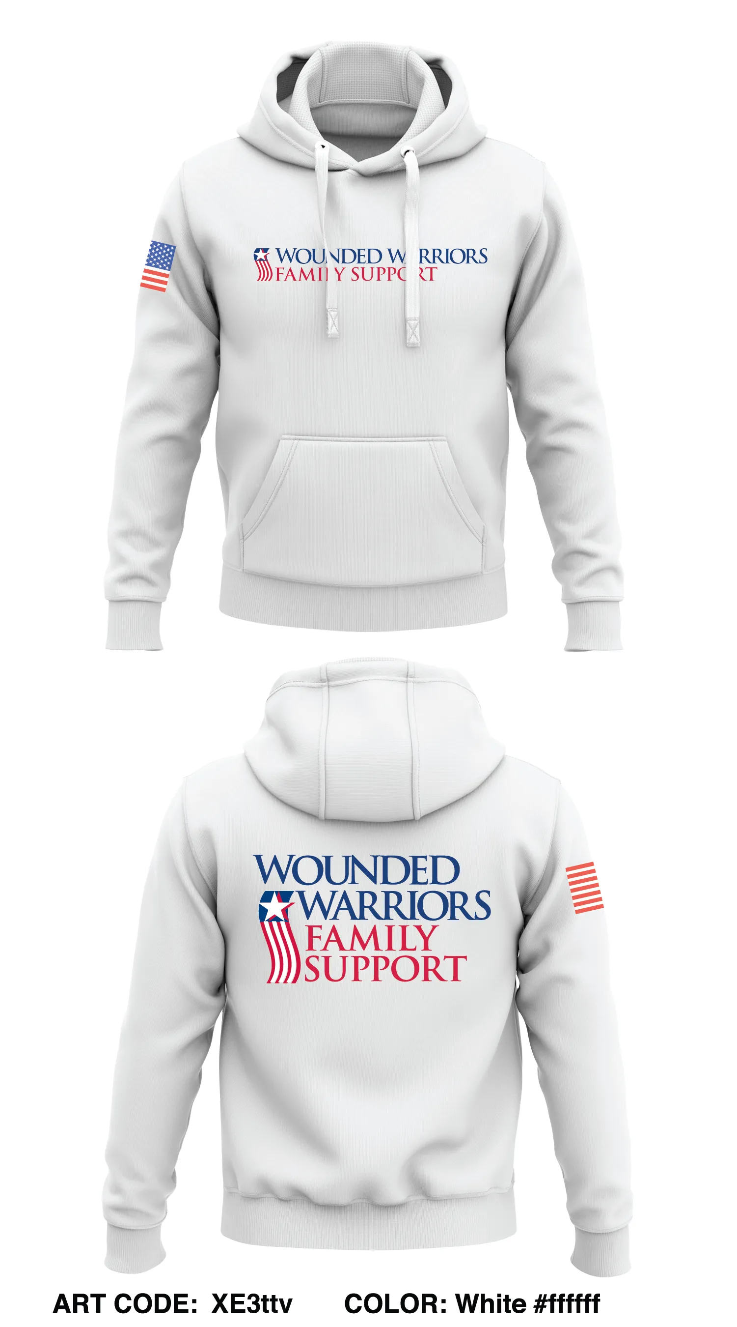 Wounded Warriors Family Support Store 1  Core Men's Hooded Performance Sweatshirt - XE3ttv