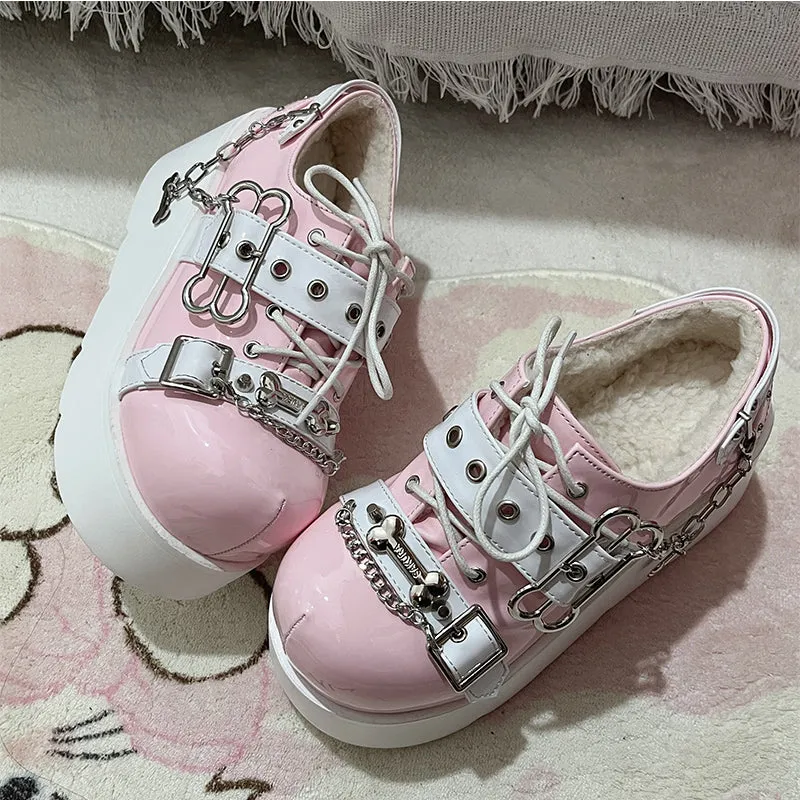 Y2k Punk Platform Shoes UB99227