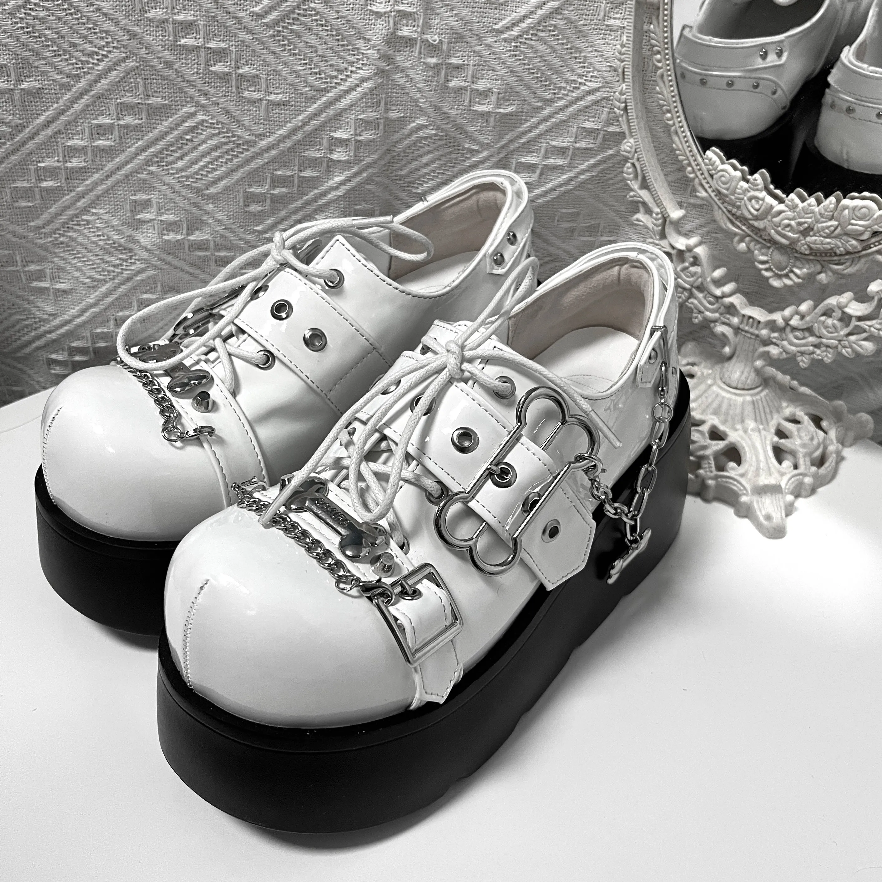 Y2k Punk Platform Shoes UB99227