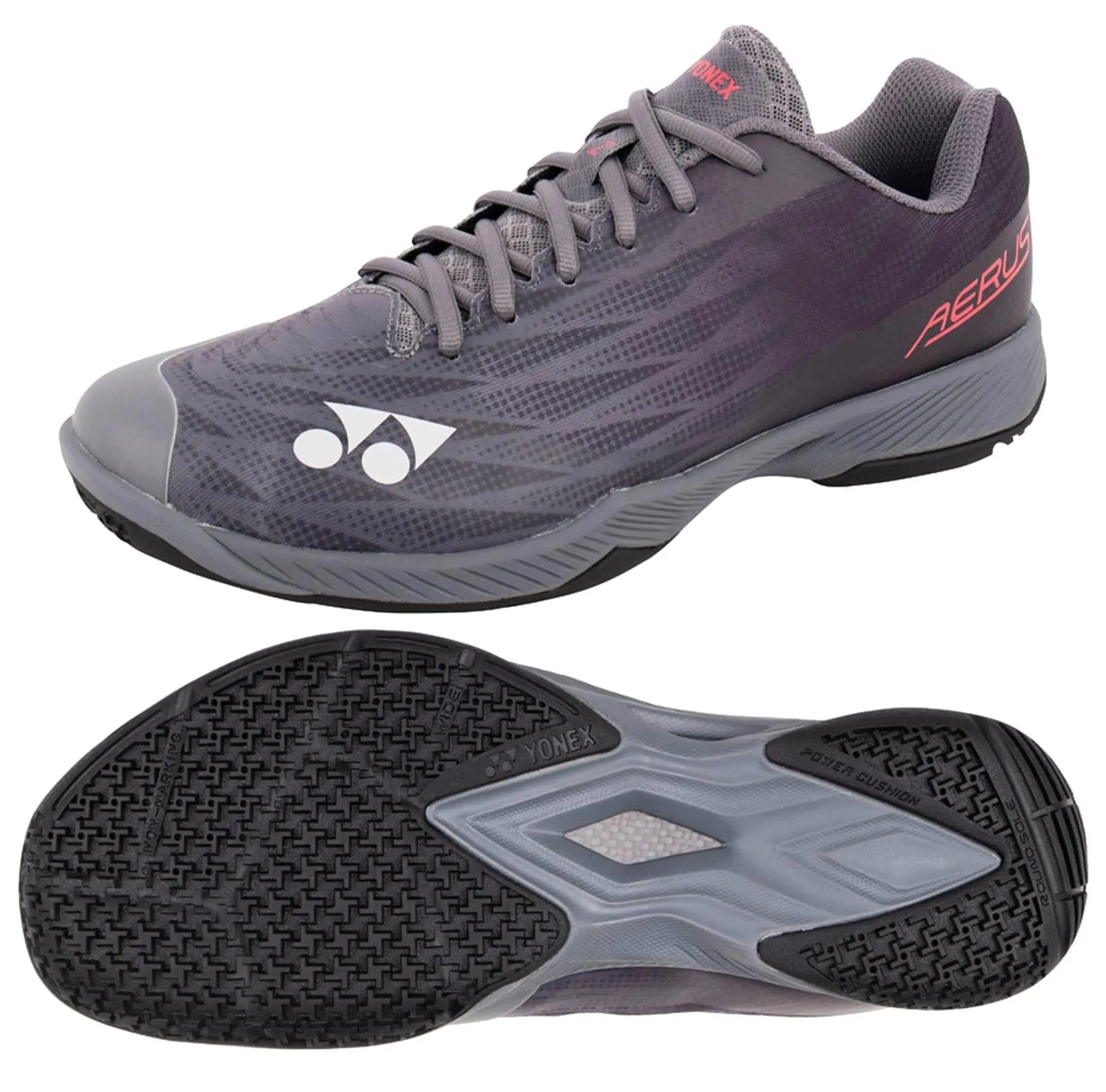 Yonex Power Cushion Aerus Z2 Wide Mens Badminton Shoes - Dark Grey
