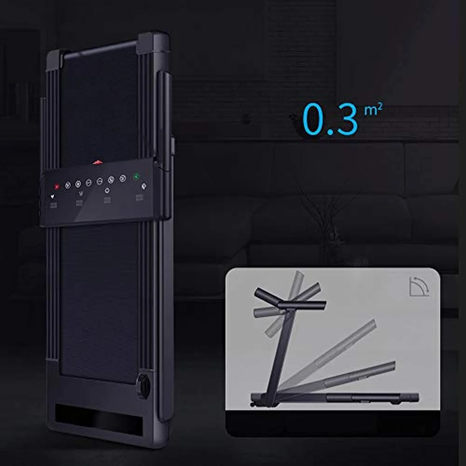 Zzfni treadmill Electric Treadmill Foldable Running Machine 14 km/h Max Speed Easy Assembly with Adjustable Display Panel 3-Level Manual Incline Convenient Tablet Stand for Home Use foldable treadmill