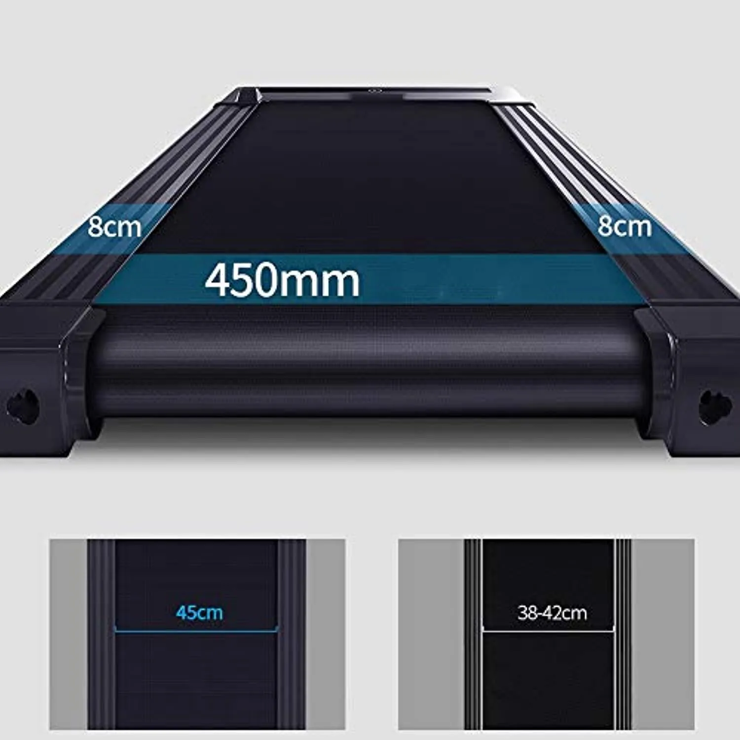 Zzfni treadmill Electric Treadmill Foldable Running Machine 14 km/h Max Speed Easy Assembly with Adjustable Display Panel 3-Level Manual Incline Convenient Tablet Stand for Home Use foldable treadmill